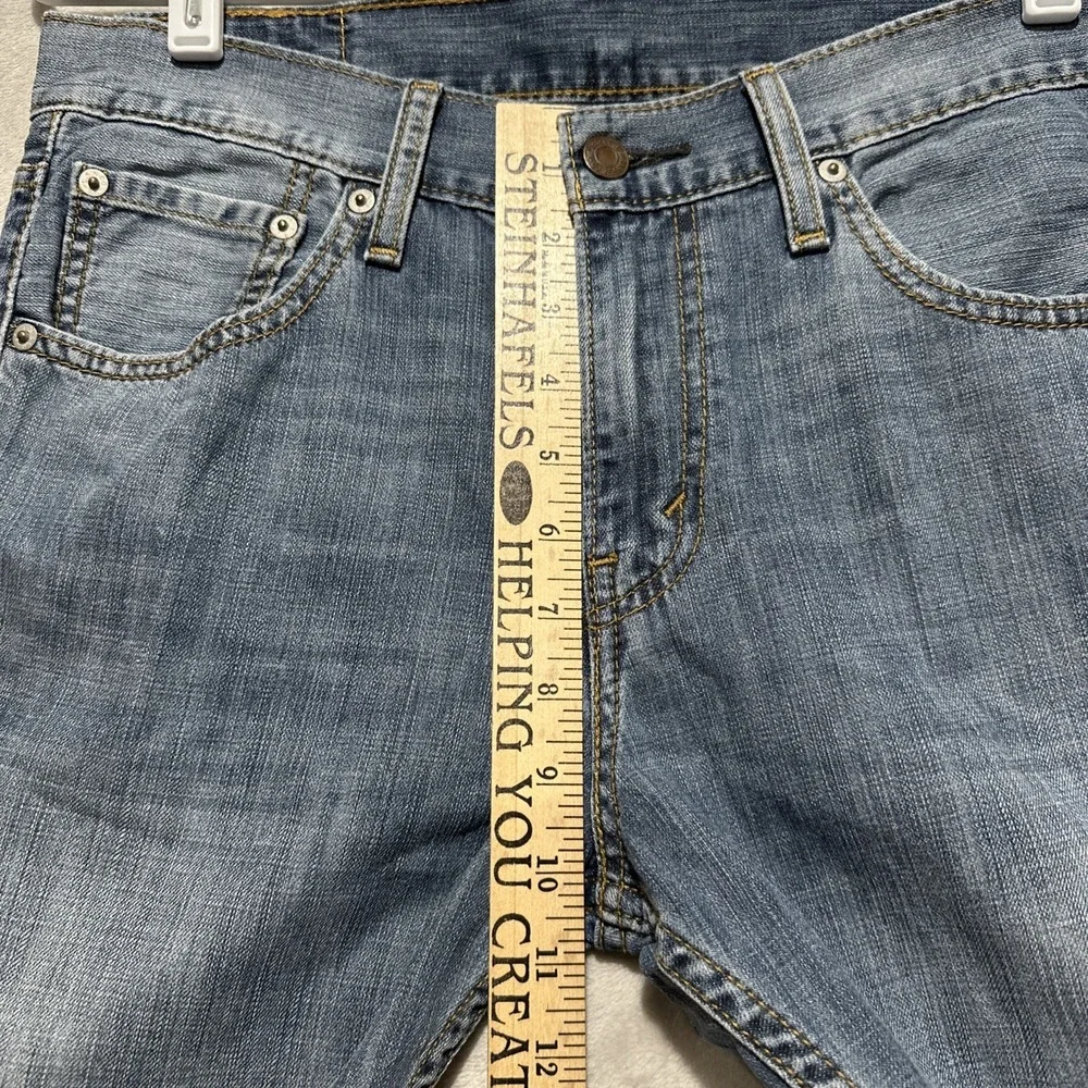 Levi's 527 Slim Bootcut‎ Jeans Men's 30 Blue Medium Wash Stretch Denim Whiskers